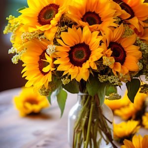 Girasoles dorados